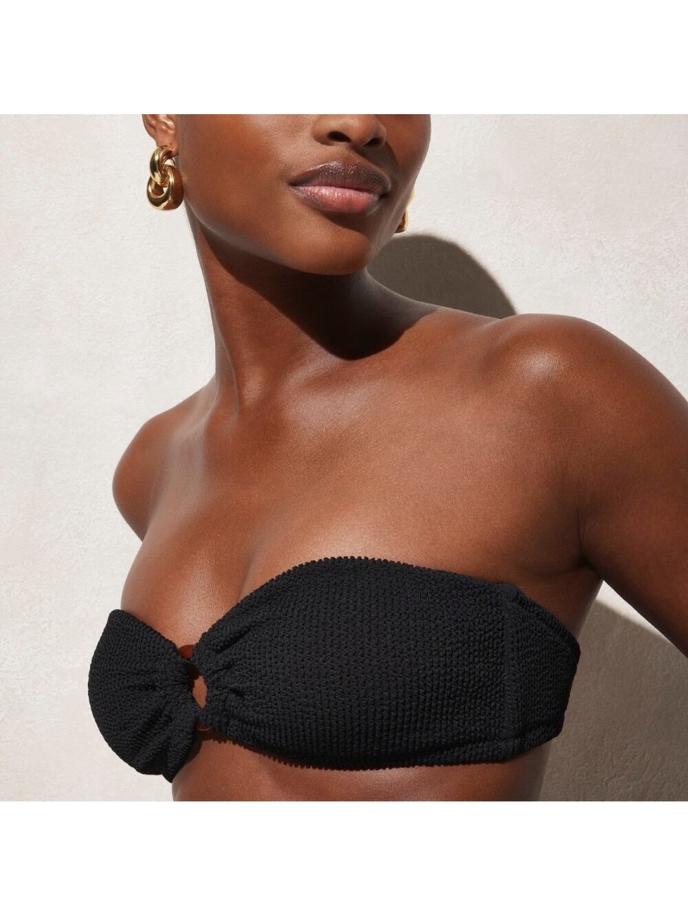 J Crew Swim 3X Bikini Top Black